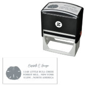 Tampon Auto-encreur Dollar De Sable Lone (En situation)