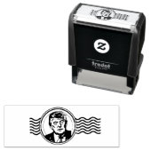 Tampon Auto-encreur Donald Trump Postal Mail Art (En situation)