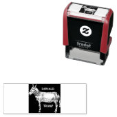 Tampon Auto-encreur Donald Trump - Quel âne ! (En situation)