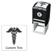 Tampon Auto-encreur Double Snake Caduceus (En situation)
