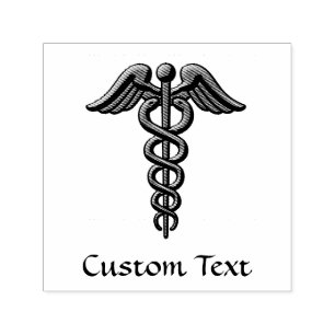 Tampon Auto-encreur Double Snake Caduceus