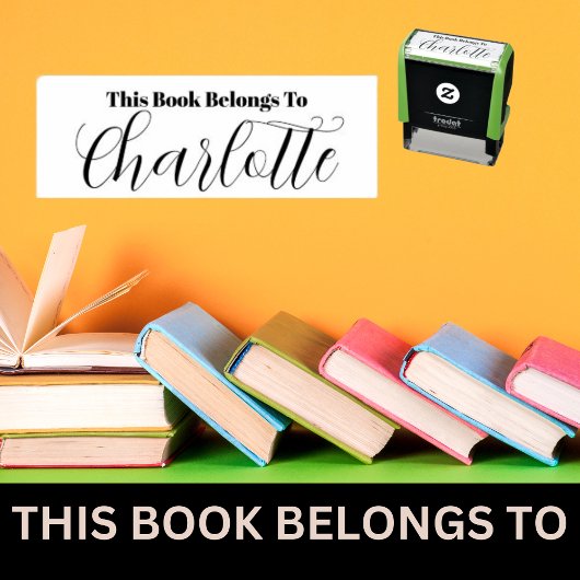 Tampon Auto-encreur Doux Ce livre appartient à Nom de fille 