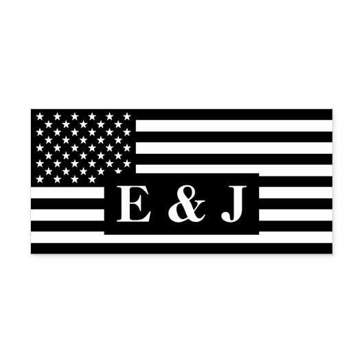 Tampon Auto-encreur Drapeau américain (Design)