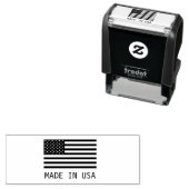 Tampon Auto-encreur Drapeau américain classique fabriqué aux États-Uni (En situation)