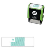 Tampon Auto-encreur drapeau espéranto, (En situation)