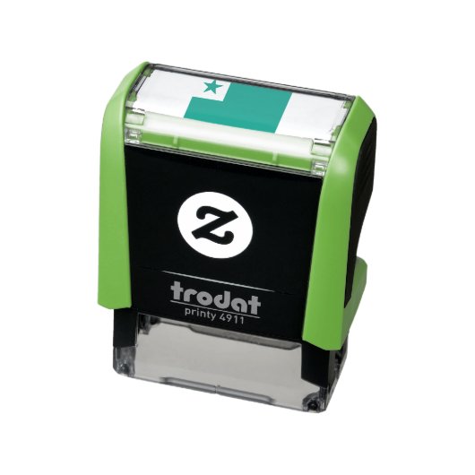 Tampon Auto-encreur drapeau espéranto, (Produit)