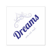 Tampon Auto-encreur Dreams are not real (Design)