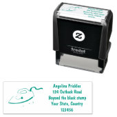 Tampon Auto-encreur Drôle dessin animé linge de fer (En situation)