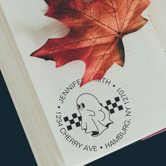 Tampon Auto-encreur Drôle Halloween Botiful Ghost Adresse de retour