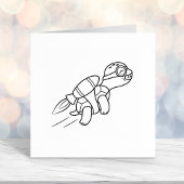 Tampon Auto-encreur Drôle Jetpack Turtle