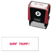 TAMPON AUTO-ENCREUR  DUMP TRUMP ! (En situation)