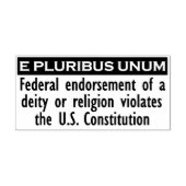 Tampon Auto-encreur E PLURIBUS - Timbre UNUM - Noir/XL (Design)