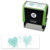 Tampon Auto-encreur Échange d'amour romantique (En situation)