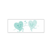 Tampon Auto-encreur Échange d'amour romantique (Design)