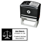 Tampon Auto-encreur Échelles classiques de justice | Bureau du droit (En situation)