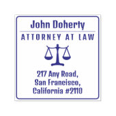 Tampon Auto-encreur Échelles de justice | Bureau du droit (Design)