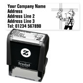 Tampon Auto-encreur Écran et échafaudage, Érection d'échafaudage