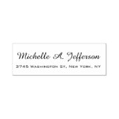 Tampon Auto-encreur Écriture manuscrite classique Blanc tendance créat (Design)