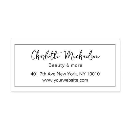 Tampon Auto-encreur Écriture manuscrite propre au client (Design)