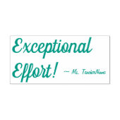 Tampon Auto-encreur "Effort exceptionnel !" + Nom de l'instructeur per (Design)