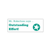 Tampon Auto-encreur "Effort exceptionnel !" Timbre en caoutchouc Tutor (Design)