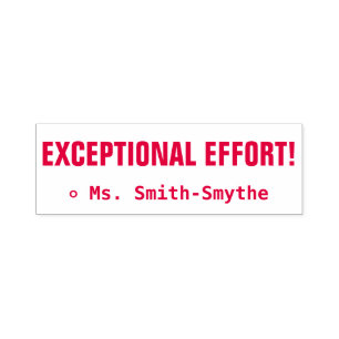 Tampon Auto-encreur "EFFORT EXCEPTIONNEL !" Timbre en caoutchouc Tutor