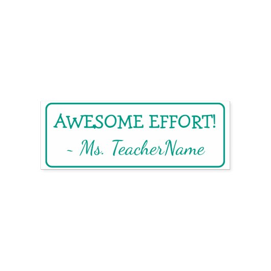 Tampon Auto-encreur "EFFORT INCROYABLE !" + Nom de l'instructeur perso (Design)