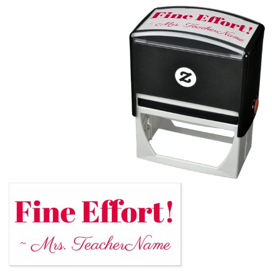 Tampon Auto-encreur "Effort !" Marquage du tampon en caoutchouc (En situation)