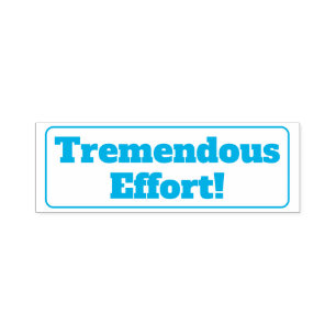 Tampon Auto-encreur "Effort prodigieux !" Timbre en caoutchouc Tutor F
