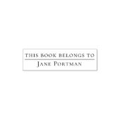 Tampon Auto-encreur Élégance chic | Moderne | Ce livre appartient à (Design)