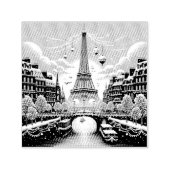 Tampon Auto-encreur Elégance d'hiver parisienne - Noël en ville (Design)