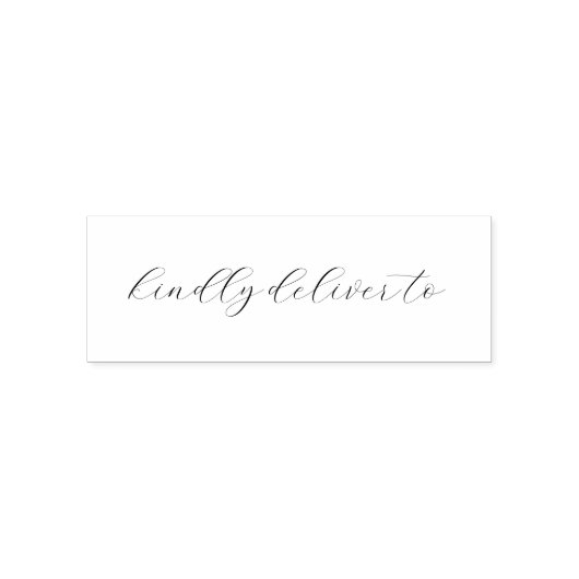 Tampon Auto-encreur Élégant À Livrer À L'Enveloppe Mariage (Design)