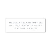 Tampon Auto-encreur Elegant Black Serif Typographic (Design)