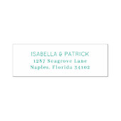 Tampon Auto-encreur Elegant Black Typographic (Design)