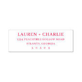 Tampon Auto-encreur Elegant Black Typographic (Design)