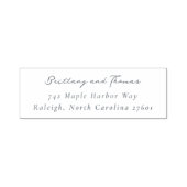 Tampon Auto-encreur Elegant Black Typographic (Design)