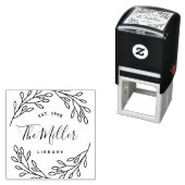 Tampon Auto-encreur Élégant Botanique (En situation)