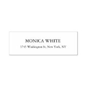 Tampon Auto-encreur Élégant classique noir & blanc élégant (Design)