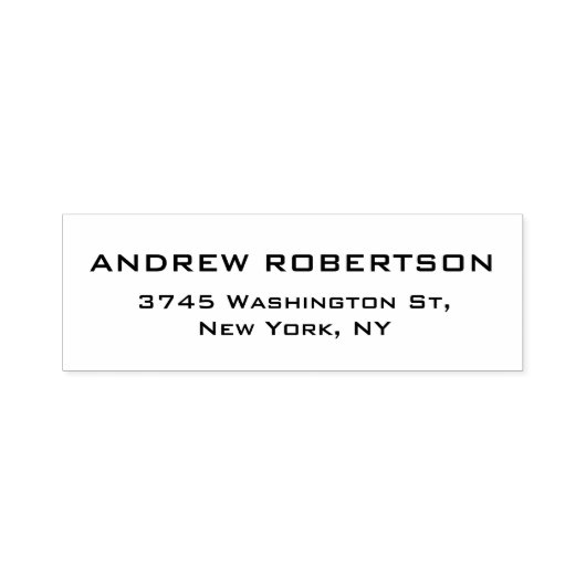 Tampon Auto-encreur Élégant Contemporain Unique (Design)