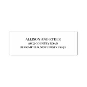 Tampon Auto-encreur Élégant Couple Adresse de retour Simple Typographi (Design)