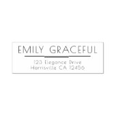 Tampon Auto-encreur Élégant élégant Classic Rich Adresse de retour (Design)