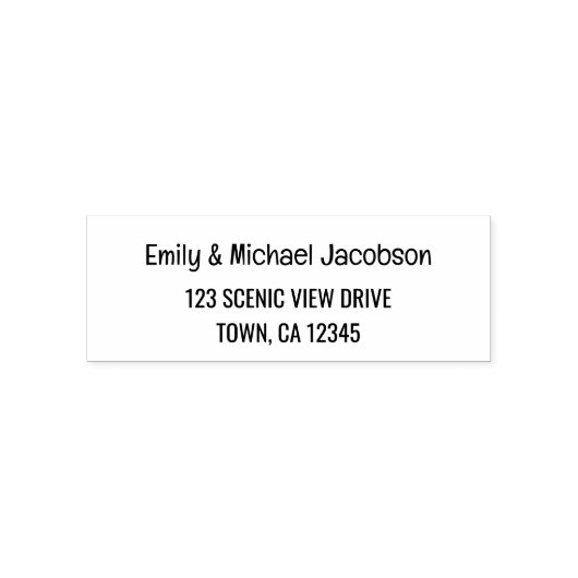 Tampon Auto-encreur Élégant Étiquette moderne de calligraphie pour cou (Design)