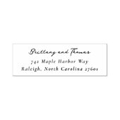Tampon Auto-encreur Elegant Handwritten Address (Design)