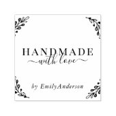 Tampon Auto-encreur Elégant Laurel fait main avec Love Business Produi (Design)