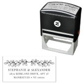 Tampon Auto-encreur Élégant Leafy Botanical (En situation)