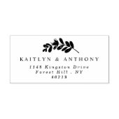 Tampon Auto-encreur Élégant Mariage Eucalyptus (Design)