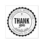 Tampon Auto-encreur Elégant Merci artisanal auto-Encre (Design)