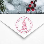 Tampon Auto-encreur Elegant Merry Christmas & Happy New Year