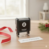 Tampon Auto-encreur Elegant Merry Christmas Self Inking Stamp for Holi