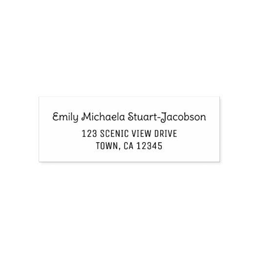 Tampon Auto-encreur Elegant Modern Casual Contemporary Handwriting (Design)